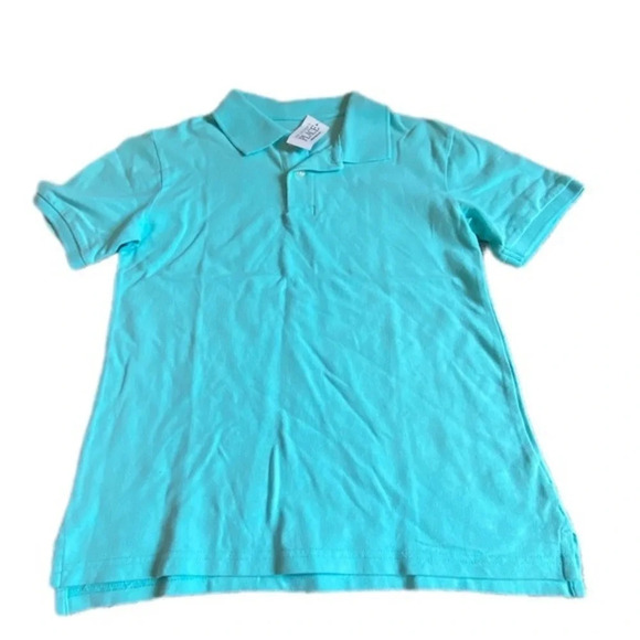 The Children's Place Other - Boys Large 10/12 Aqua Blue Polo Shirt​